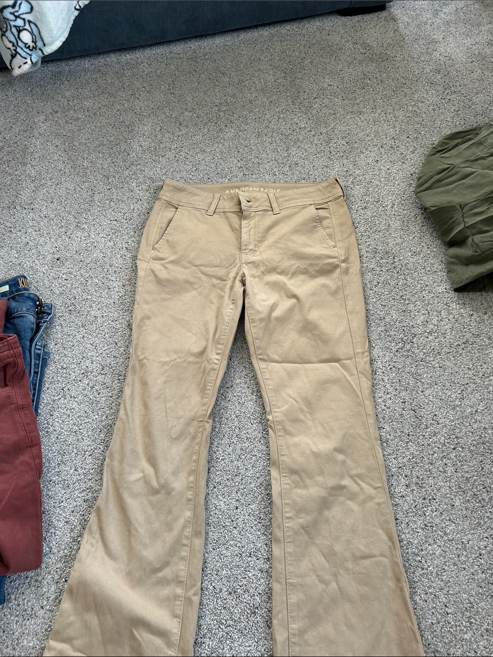 American Eagle Outfitters Women's KickBoot pants sz 10- Khaki/Tan